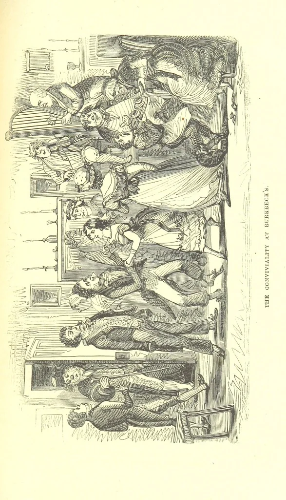 An illustration from The Adventures of Burnaby Lee: or, The Struggles of a Son and Heir, 1852, leaf 179