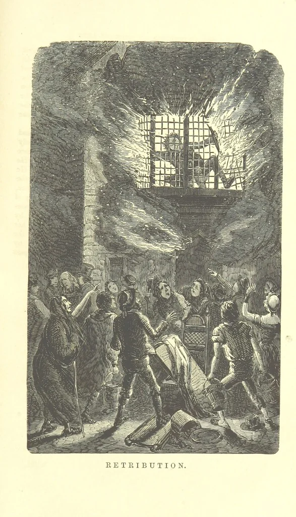 An illustration from The Adventures of Burnaby Lee: or, The Struggles of a Son and Heir, 1852, leaf 247