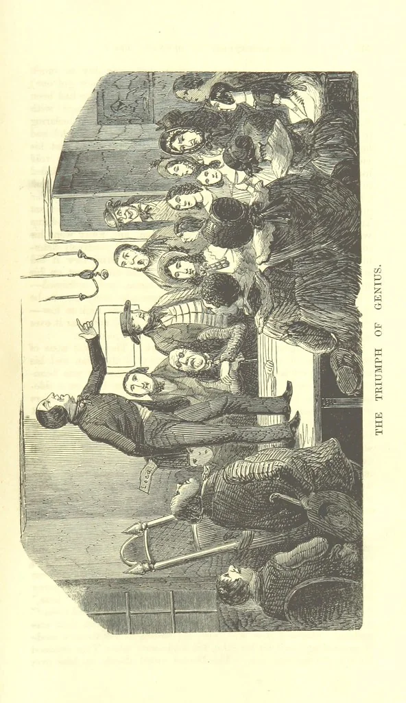 An illustration from The Adventures of Burnaby Lee: or, The Struggles of a Son and Heir, 1852, leaf 283