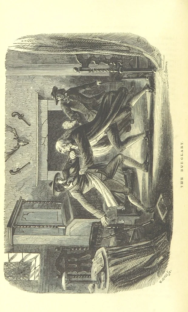 An illustration from The Adventures of Burnaby Lee: or, The Struggles of a Son and Heir, 1852, leaf 52