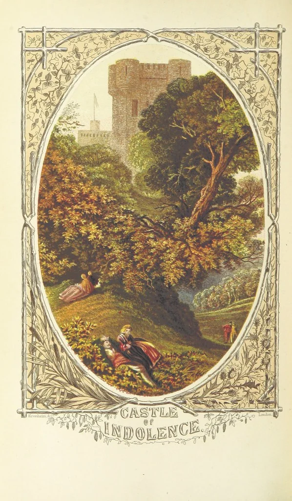 An illustration from The Poetical Works of James Thomson, James Beattie, Gilbert West and John Bampfylde ... New edition, 1868, leaf 324