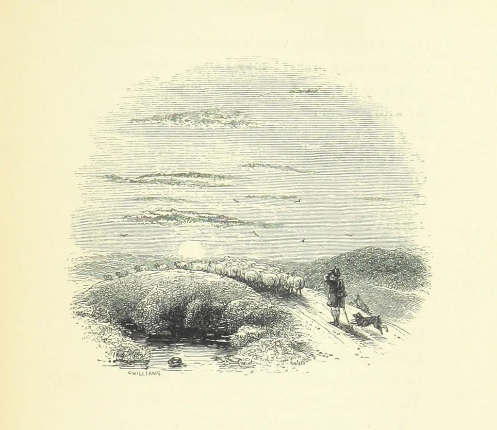 An illustration from The Seasons, and the Castle of Indolence ... With a biographical and critical introduction by A. Cunningham, etc, 1841, leaf 123