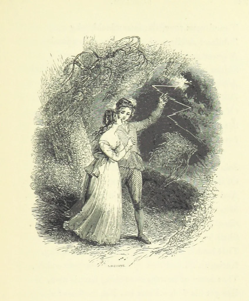 An illustration from The Seasons, and the Castle of Indolence ... With a biographical and critical introduction by A. Cunningham, etc, 1841, leaf 163