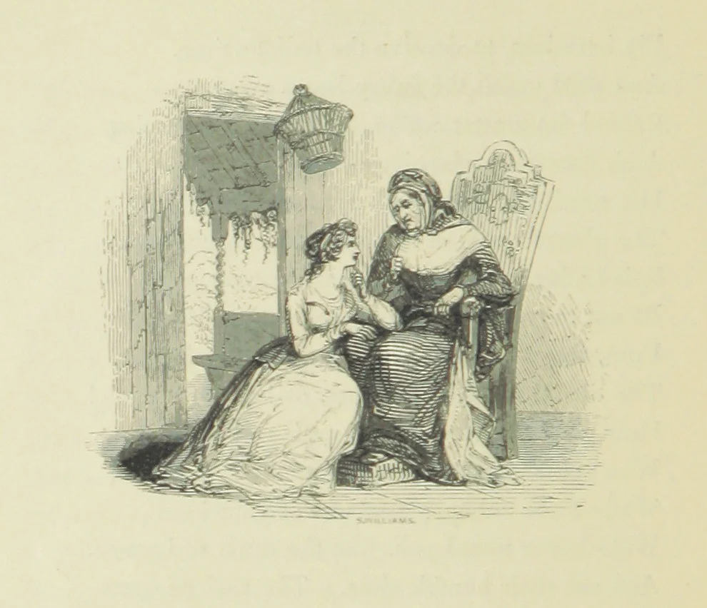 An illustration from The Seasons, and the Castle of Indolence ... With a biographical and critical introduction by A. Cunningham, etc, 1841, leaf 194