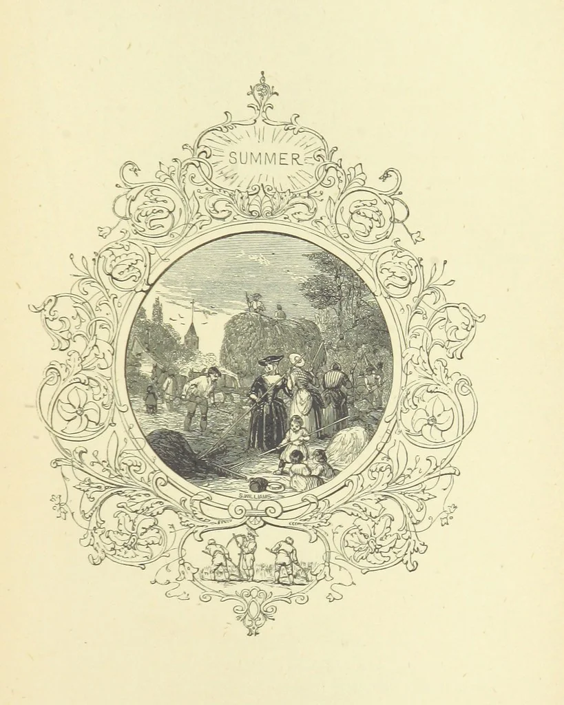 An illustration from The Seasons, 1892, leaf 117