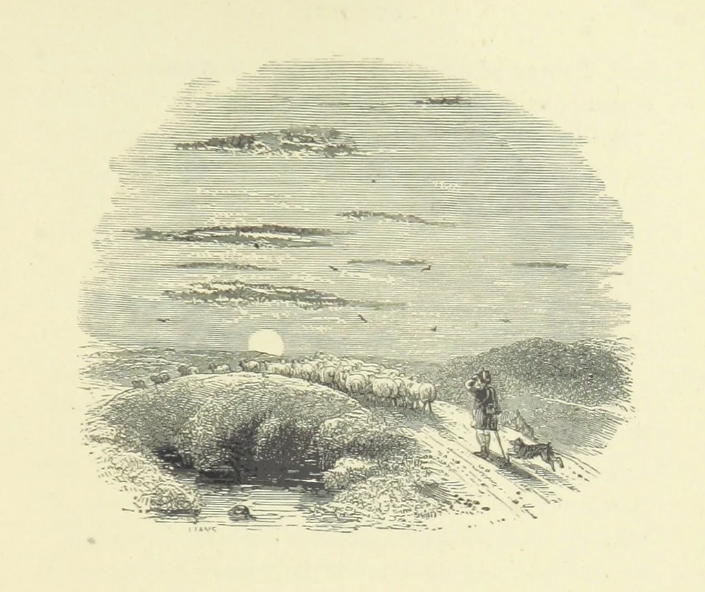 An illustration from The Seasons, 1892, leaf 123