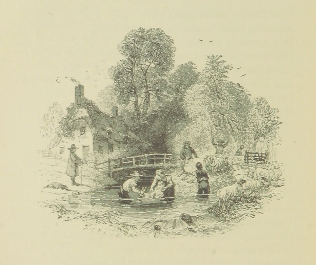 An illustration from The Seasons, 1892, leaf 134