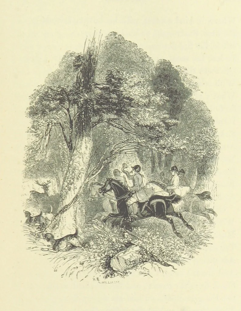 An illustration from The Seasons, 1892, leaf 203