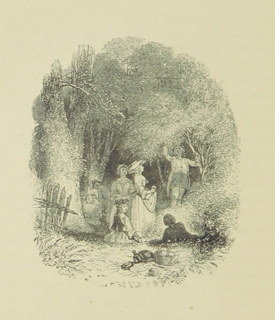 An illustration from The Seasons, 1892, leaf 210