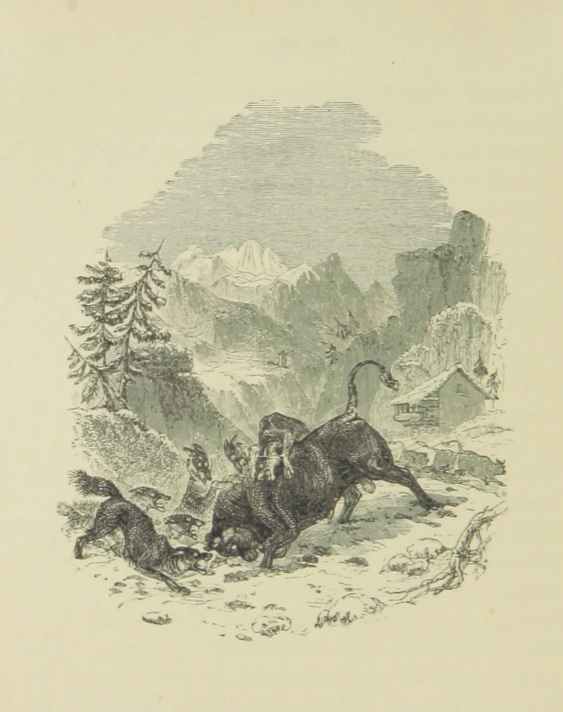 An illustration from The Seasons, 1892, leaf 254