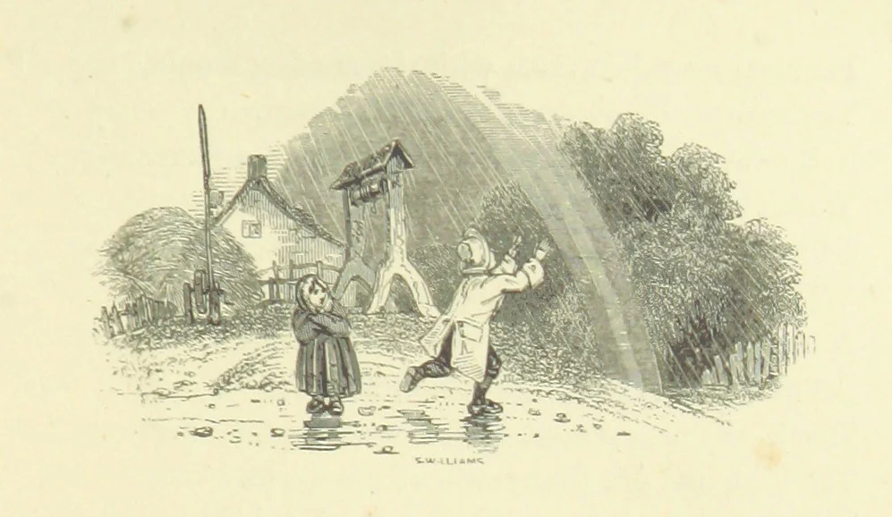An illustration from The Seasons, 1892, leaf 83