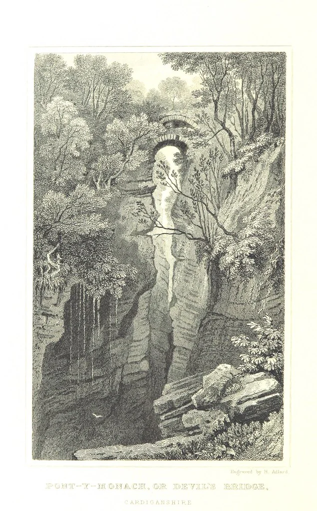 An illustration from Picturesque Scenery in Wales, illustrated by thirty-seven engravings on steel, by H. Adlard, Allen, Gastineau and others. With descriptions by J. Tillotson, 1860, leaf 132