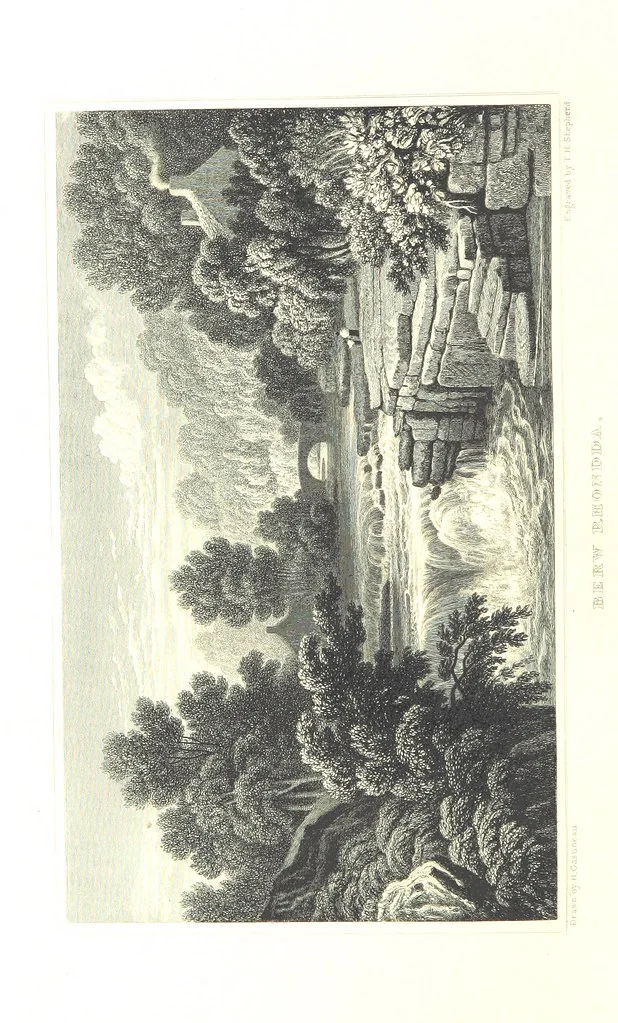 An illustration from Picturesque Scenery in Wales, illustrated by thirty-seven engravings on steel, by H. Adlard, Allen, Gastineau and others. With descriptions by J. Tillotson, 1860, leaf 156