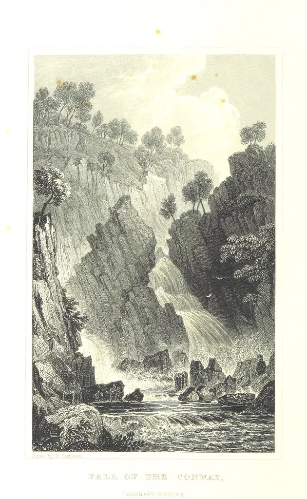 An illustration from Picturesque Scenery in Wales, illustrated by thirty-seven engravings on steel, by H. Adlard, Allen, Gastineau and others. With descriptions by J. Tillotson, 1860, leaf 16