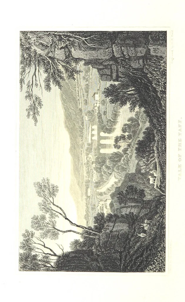 An illustration from Picturesque Scenery in Wales, illustrated by thirty-seven engravings on steel, by H. Adlard, Allen, Gastineau and others. With descriptions by J. Tillotson, 1860, leaf 174