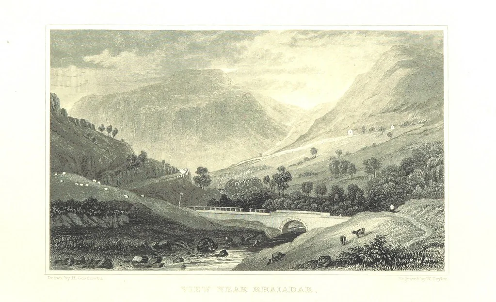 An illustration from Picturesque Scenery in Wales, illustrated by thirty-seven engravings on steel, by H. Adlard, Allen, Gastineau and others. With descriptions by J. Tillotson, 1860, leaf 210