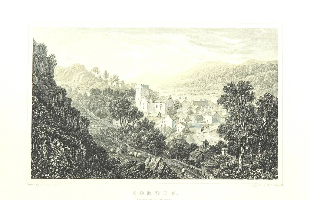 An illustration from Picturesque Scenery in Wales, illustrated by thirty-seven engravings on steel, by H. Adlard, Allen, Gastineau and others. With descriptions by J. Tillotson, 1860, leaf 50