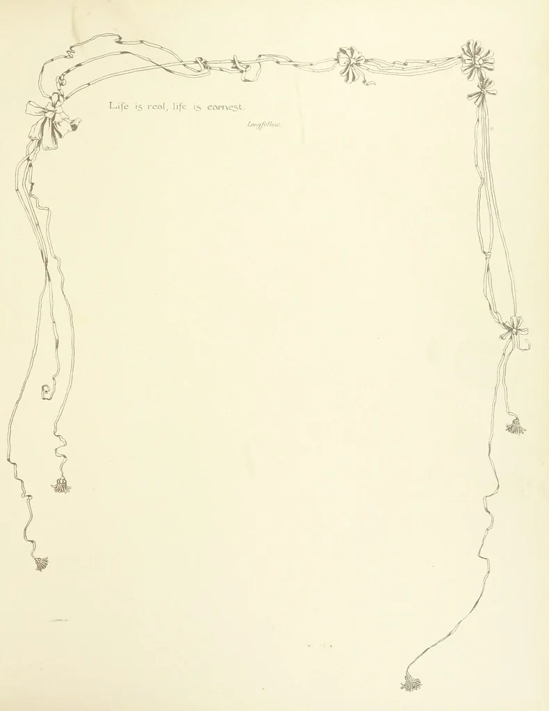 An illustration from Time's Footsteps. A record of red letter days and events. [Illustrated, 1890, leaf 13