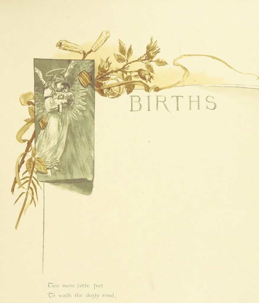 An illustration from Time's Footsteps. A record of red letter days and events. [Illustrated, 1890, leaf 15
