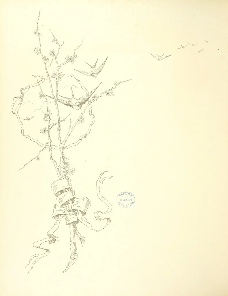 An illustration from Time's Footsteps. A record of red letter days and events. [Illustrated, 1890, leaf 18
