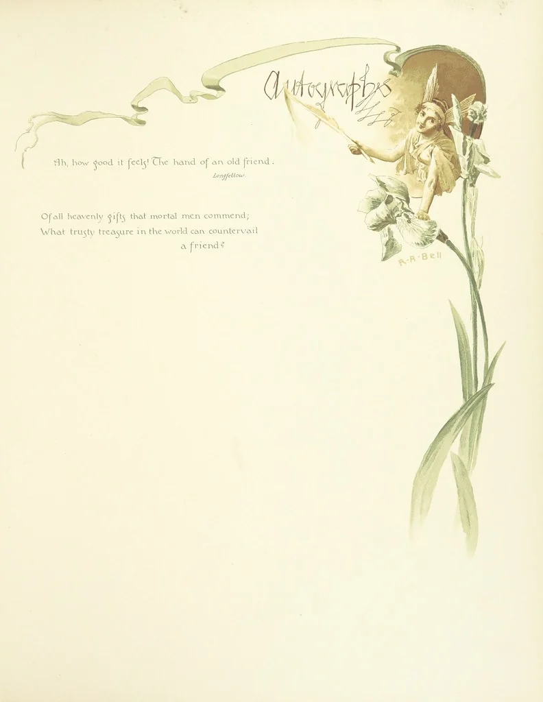 An illustration from Time's Footsteps. A record of red letter days and events. [Illustrated, 1890, leaf 33