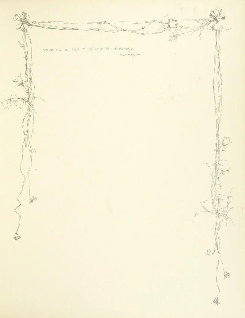 An illustration from Time's Footsteps. A record of red letter days and events. [Illustrated, 1890, leaf 39