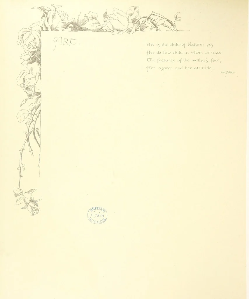 An illustration from Time's Footsteps. A record of red letter days and events. [Illustrated, 1890, leaf 42