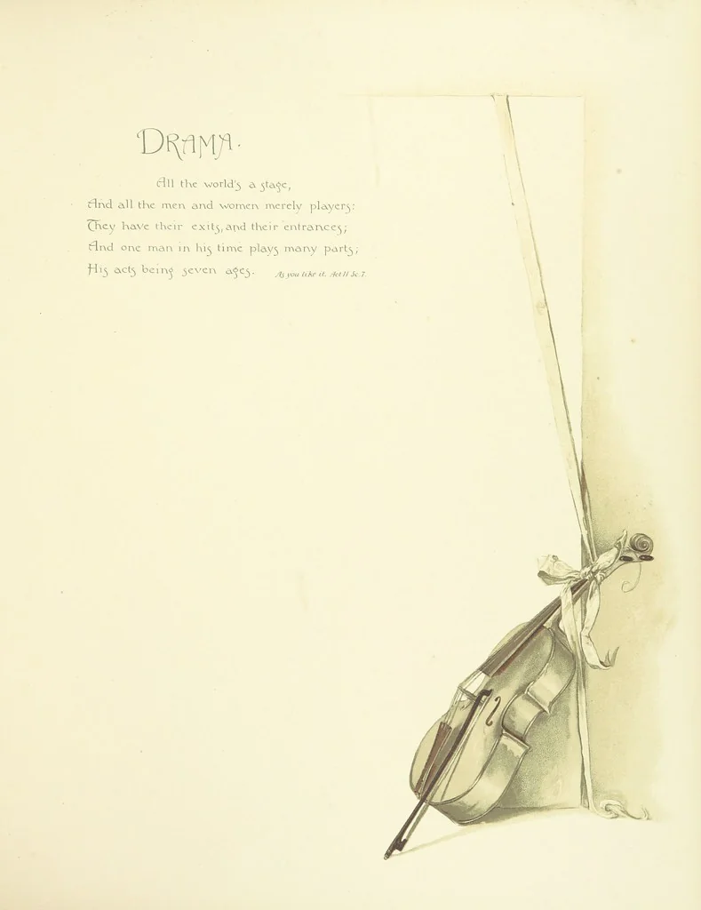 An illustration from Time's Footsteps. A record of red letter days and events. [Illustrated, 1890, leaf 43