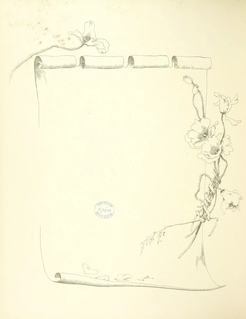 An illustration from Time's Footsteps. A record of red letter days and events. [Illustrated, 1890, leaf 44