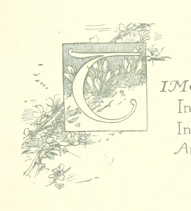 An illustration from Time's Footsteps. A record of red letter days and events. [Illustrated, 1890, leaf 8
