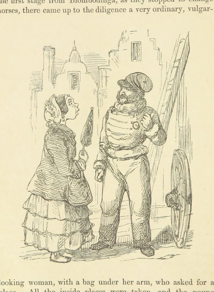 An illustration from The Rose and the Ring ... Fourth edition, 1866, leaf 104