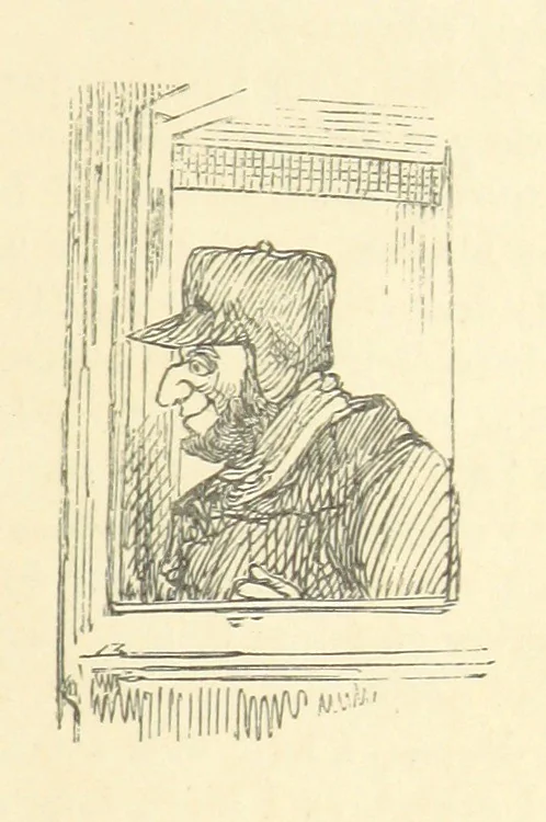 An illustration from The Rose and the Ring ... Fourth edition, 1866, leaf 105