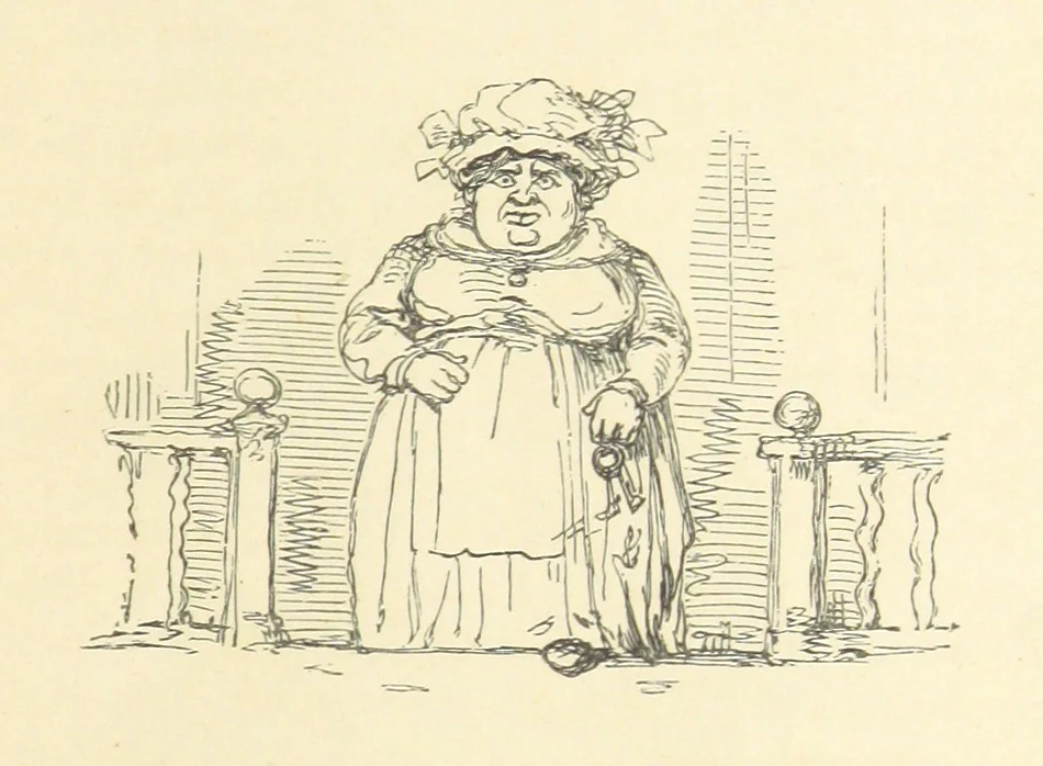 An illustration from The Rose and the Ring ... Fourth edition, 1866, leaf 107
