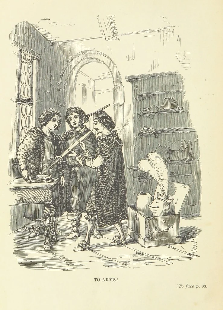 An illustration from The Rose and the Ring ... Fourth edition, 1866, leaf 114
