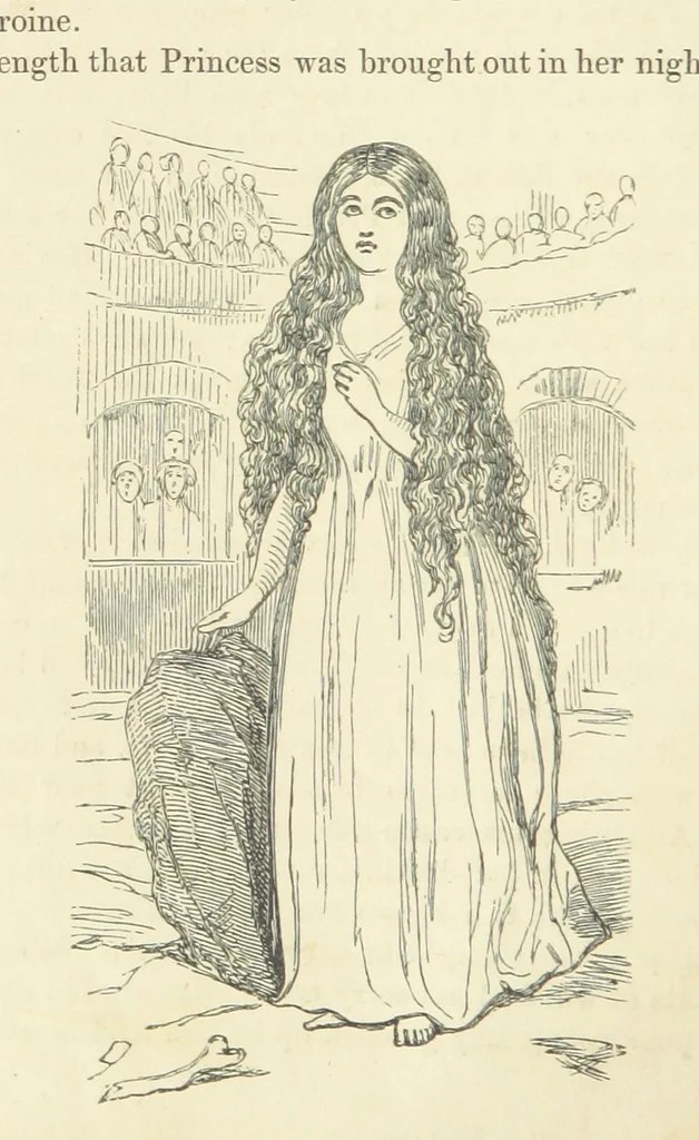 An illustration from The Rose and the Ring ... Fourth edition, 1866, leaf 122
