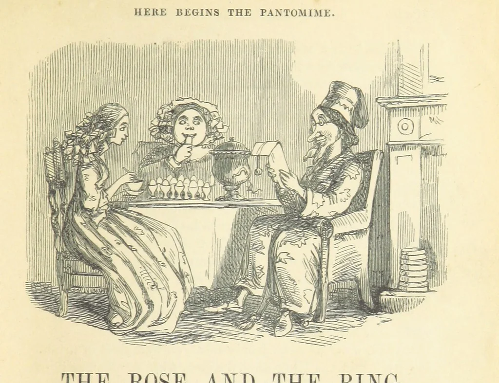 An illustration from The Rose and the Ring ... Fourth edition, 1866, leaf 15