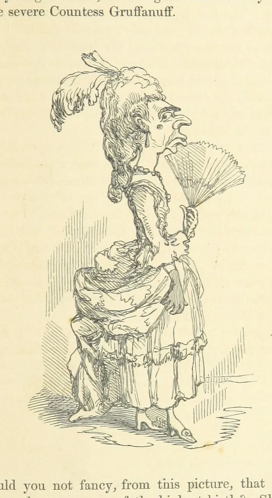 An illustration from The Rose and the Ring ... Fourth edition, 1866, leaf 23