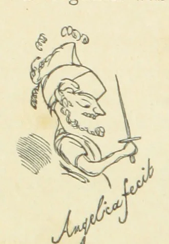 An illustration from The Rose and the Ring ... Fourth edition, 1866, leaf 38