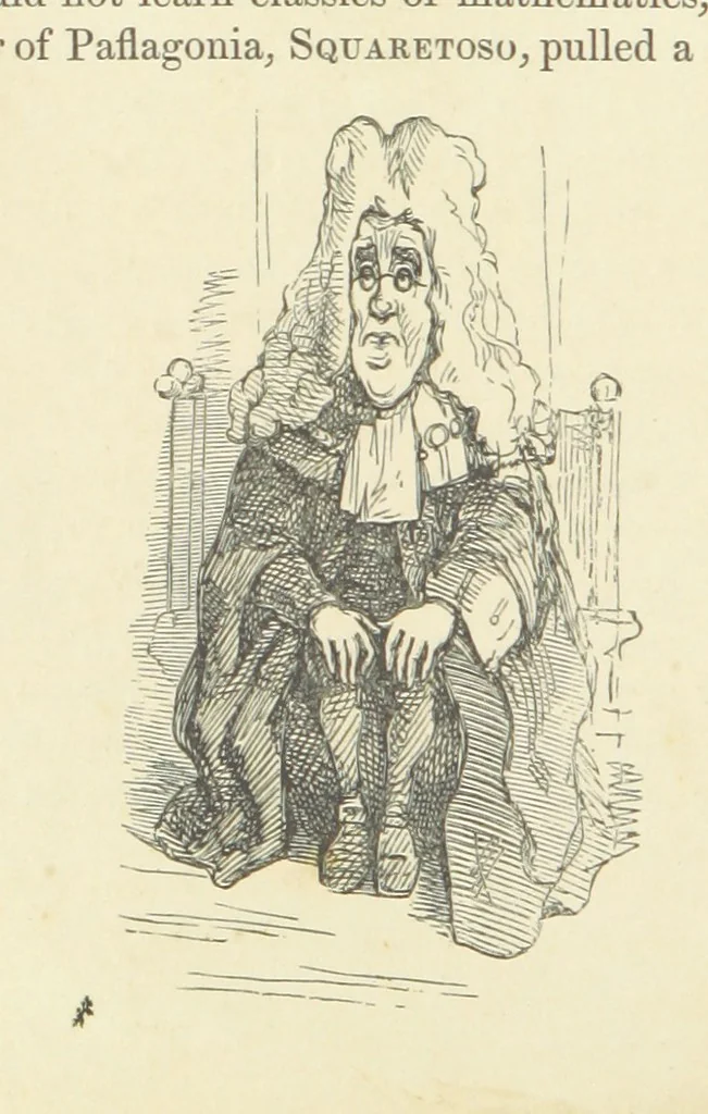 An illustration from The Rose and the Ring ... Fourth edition, 1866, leaf 40