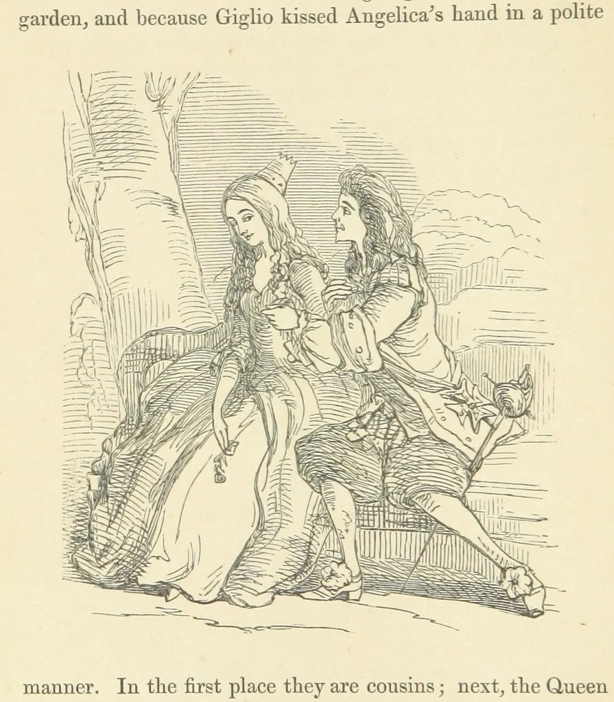 An illustration from The Rose and the Ring ... Fourth edition, 1866, leaf 42