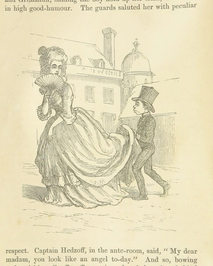 An illustration from The Rose and the Ring ... Fourth edition, 1866, leaf 56