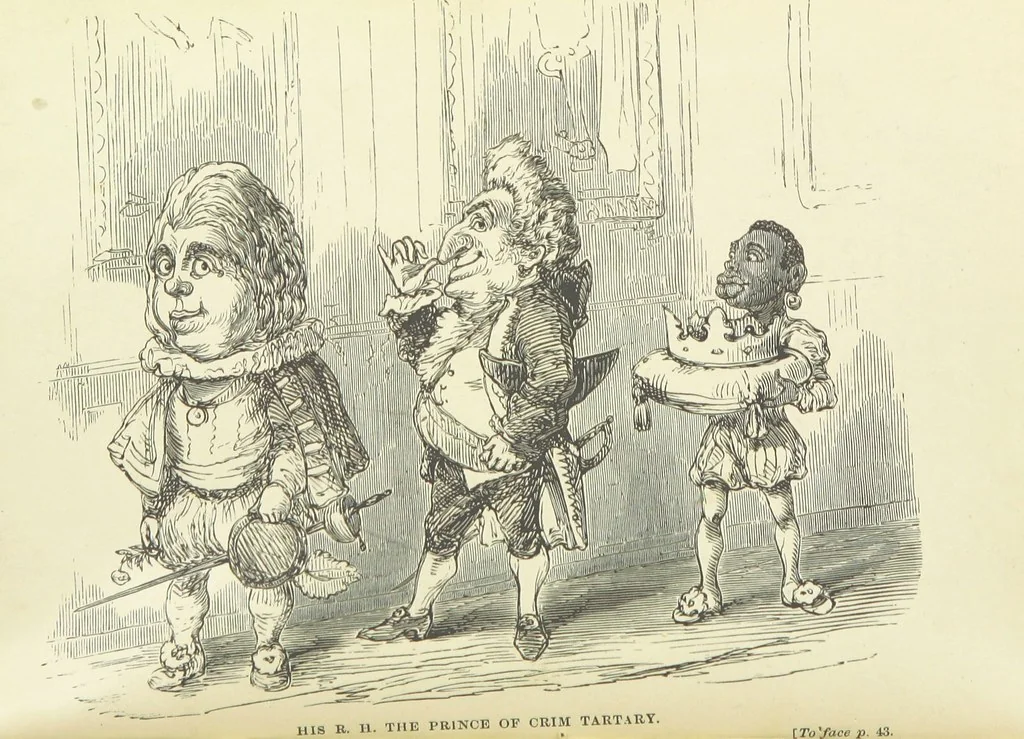 An illustration from The Rose and the Ring ... Fourth edition, 1866, leaf 58