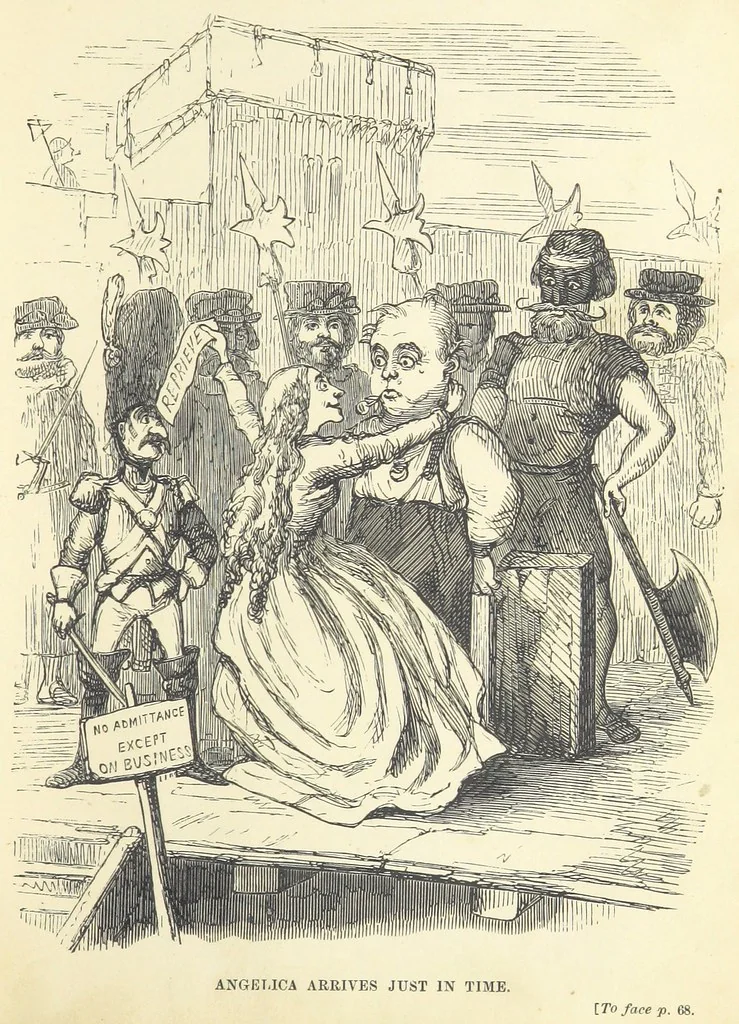 An illustration from The Rose and the Ring ... Fourth edition, 1866, leaf 87
