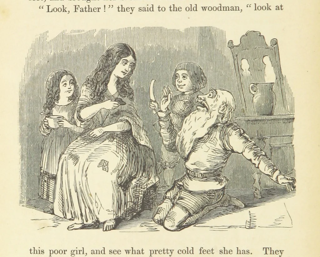An illustration from The Rose and the Ring ... Fourth edition, 1866, leaf 92