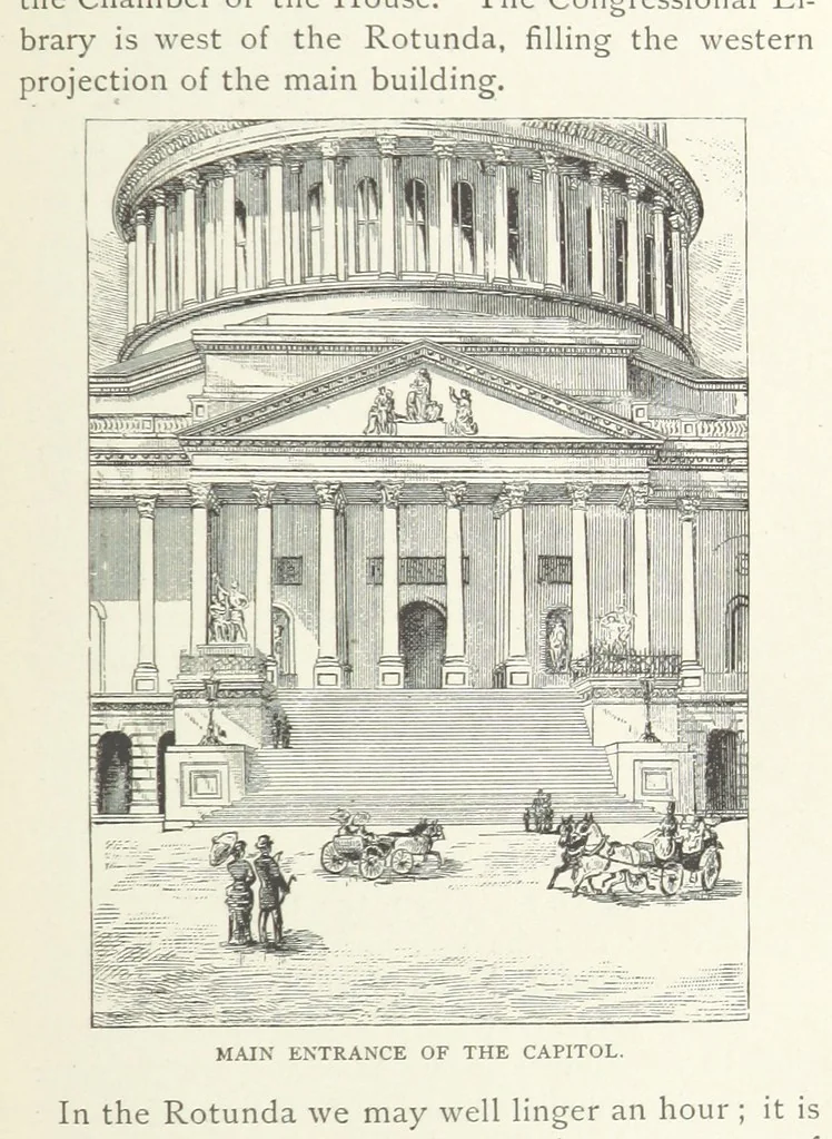 An illustration from The Story of Washington, the National Capital ... Illustrated, 1889, leaf 243