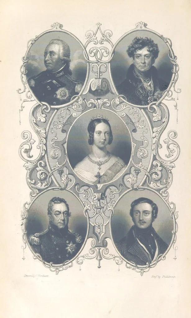 An illustration from A History of England: combining the various histories by Rapin, Henry, Hume, Smollett and Belsham: corrected by reference to Turner, Lingard, Mackintosh ... and other sources. Compiled and arranged by F. G. Tomlins. Stereotype edition, 1857, leaf 12