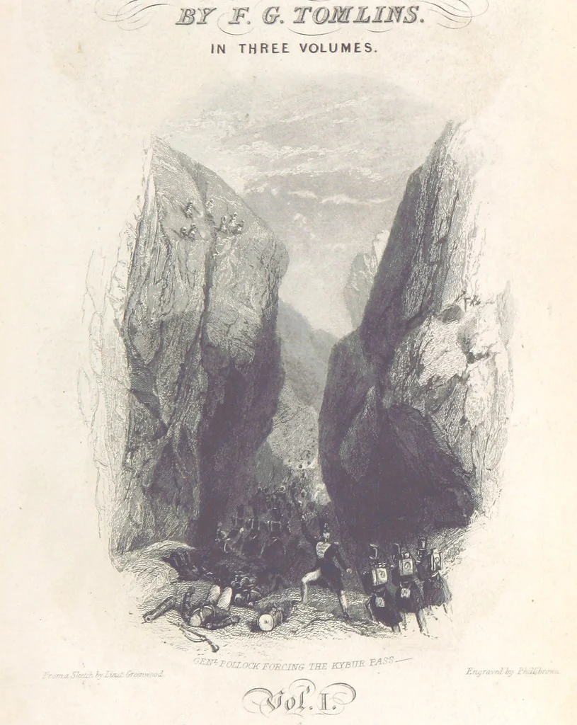 An illustration from A History of England: combining the various histories by Rapin, Henry, Hume, Smollett and Belsham: corrected by reference to Turner, Lingard, Mackintosh ... and other sources. Compiled and arranged by F. G. Tomlins. Stereotype edition, 1857, leaf 13