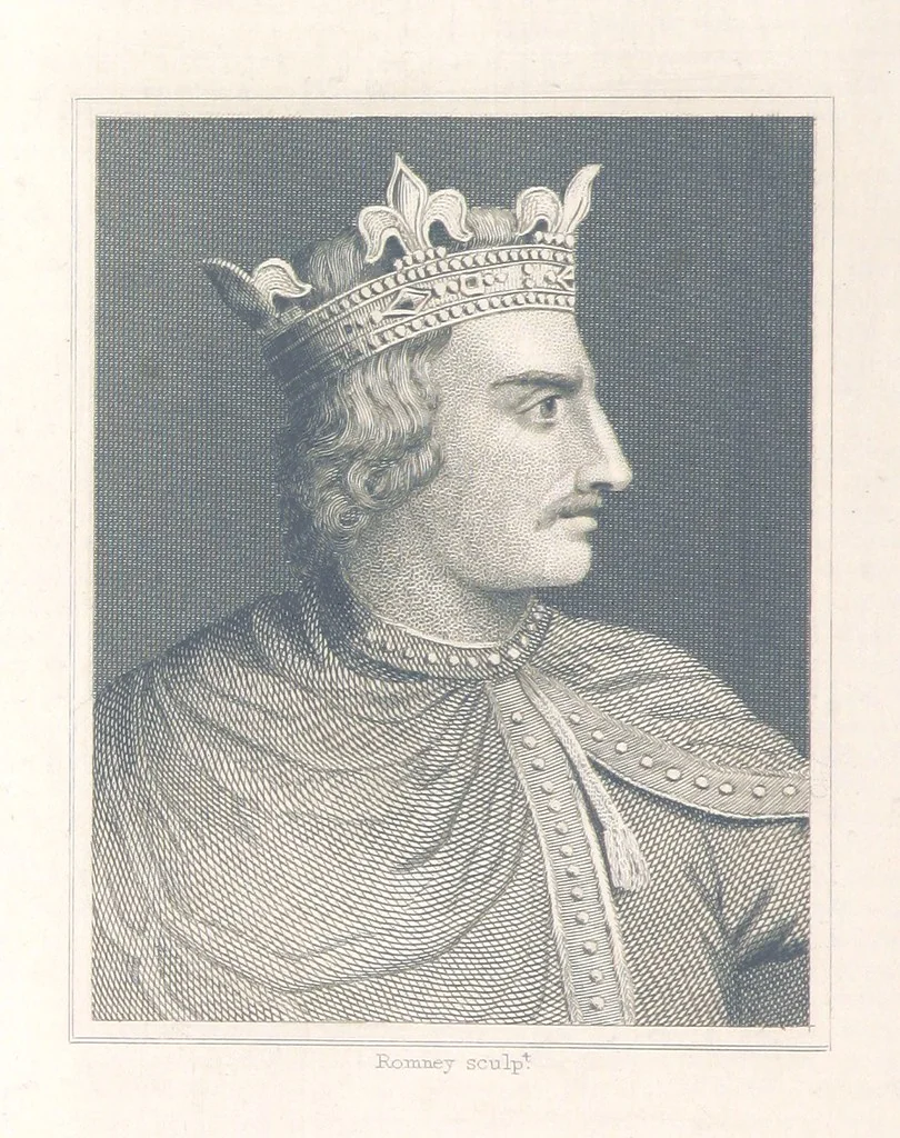 An illustration from A History of England: combining the various histories by Rapin, Henry, Hume, Smollett and Belsham: corrected by reference to Turner, Lingard, Mackintosh ... and other sources. Compiled and arranged by F. G. Tomlins. Stereotype edition, 1857, leaf 174