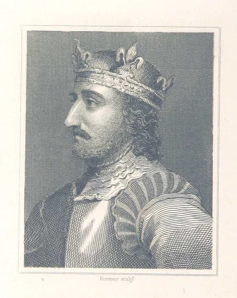 An illustration from A History of England: combining the various histories by Rapin, Henry, Hume, Smollett and Belsham: corrected by reference to Turner, Lingard, Mackintosh ... and other sources. Compiled and arranged by F. G. Tomlins. Stereotype edition, 1857, leaf 188