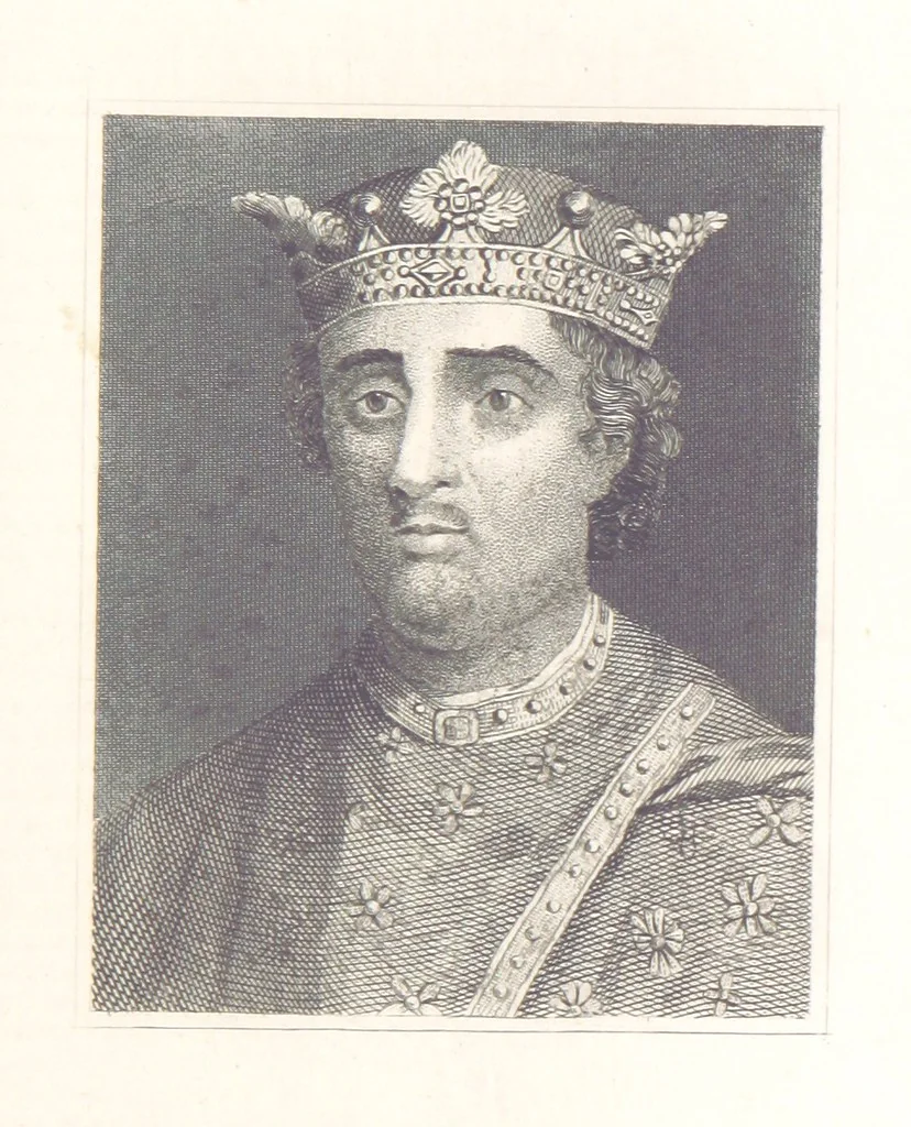 An illustration from A History of England: combining the various histories by Rapin, Henry, Hume, Smollett and Belsham: corrected by reference to Turner, Lingard, Mackintosh ... and other sources. Compiled and arranged by F. G. Tomlins. Stereotype edition, 1857, leaf 197